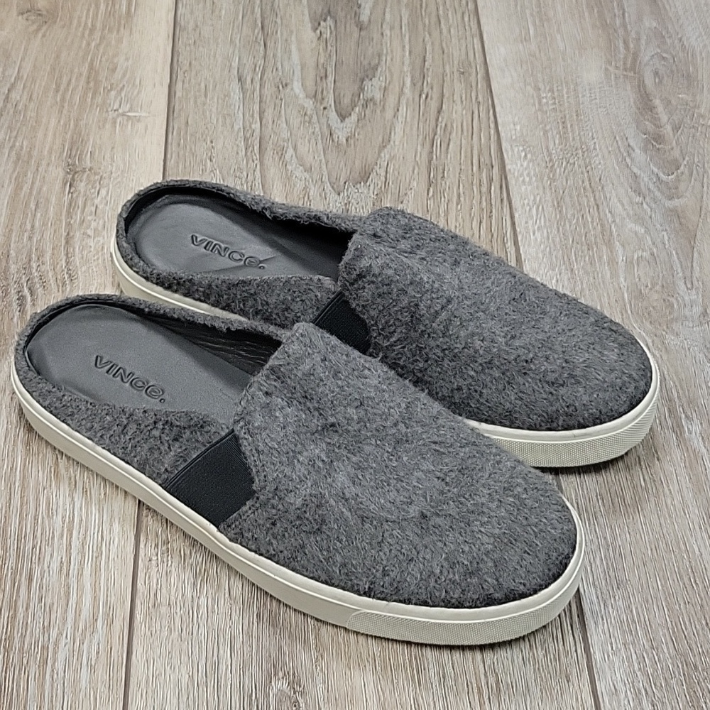 Vince Size 7 Heather Gray Blair Sneaker Mule